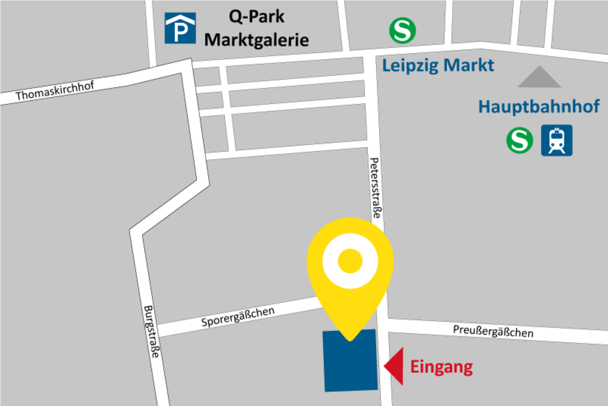 Stadtkarte AllDent Leipzig